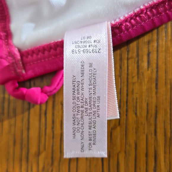 Victoria's Secret Pink Bikini Size Medium Top, Large Bottom - Picture 9 of 11